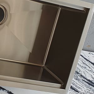 Steel Sink 30x18x10 with wood